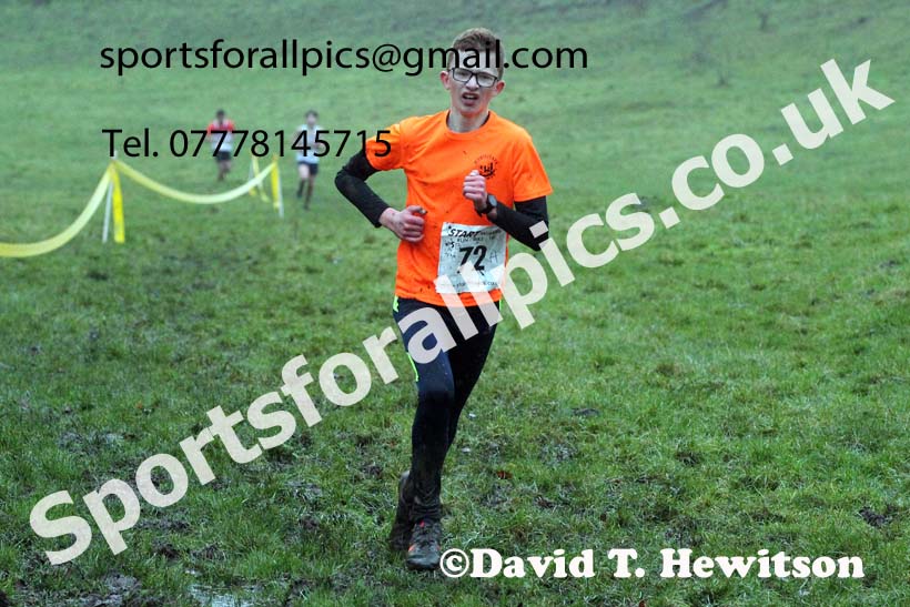 Boys under-15s, NECAA Junior Cross Country Relays, Thornley Farm, Peterlee, Saturday, December 12th. Photo: David T. Hewitson/Sports for All Pics